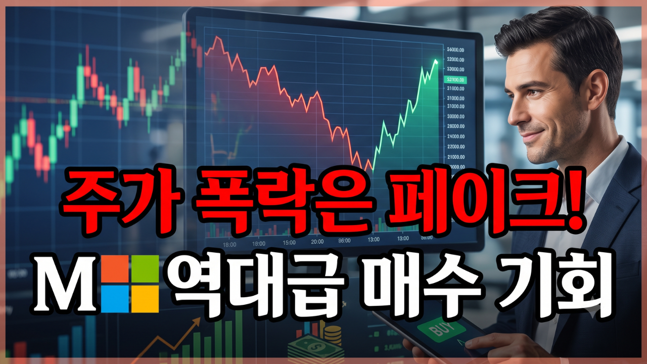 마이크로소프트 주가 20% 폭락의 진실, 1,000억 달러 도박의 실체는?